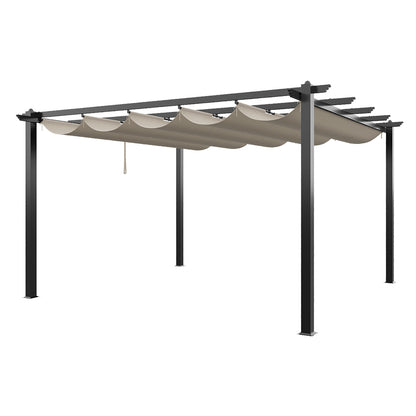 Aluminium Pergola with Retractable Roof