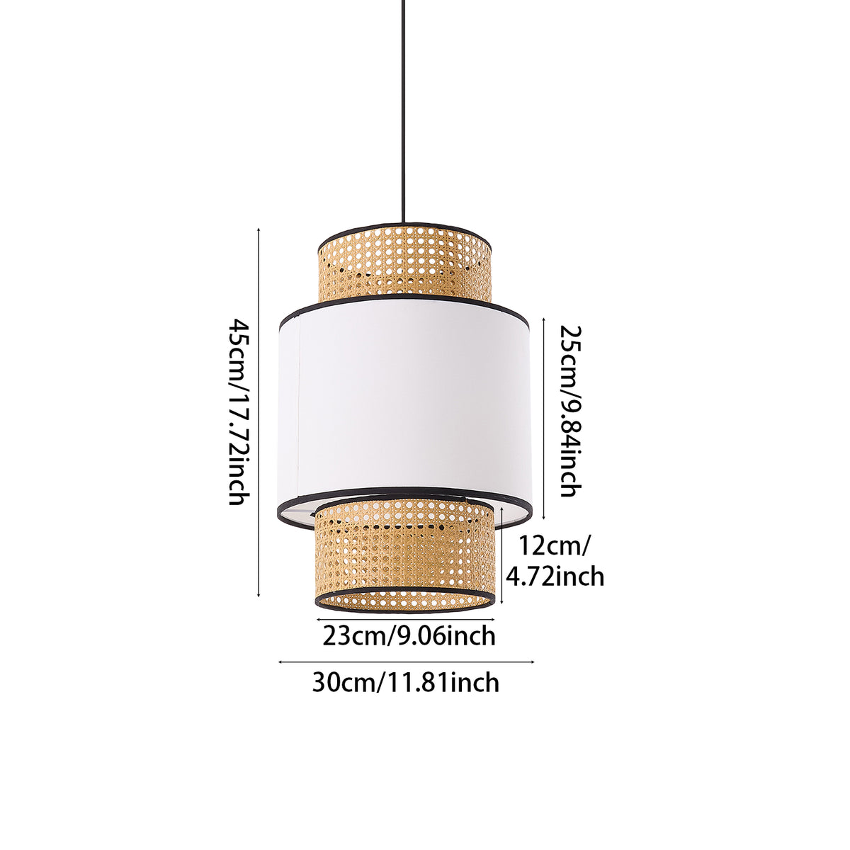 Artisanal Rattan Pendant Light