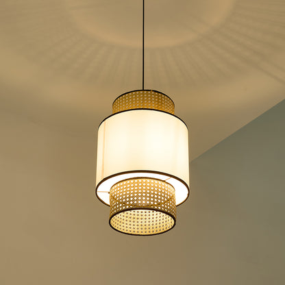 Artisanal Rattan Pendant Light