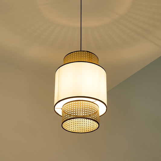 Artisanal Rattan Pendant Light