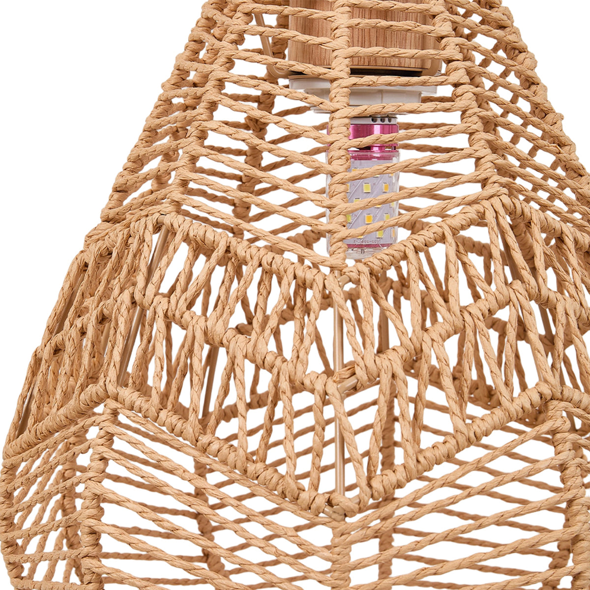 E27 Rattan-woven Ceiling Pendant Light