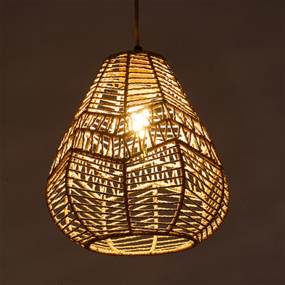 E27 Rattan-woven Ceiling Pendant Light