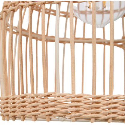E27 Bamboo-woven Ceiling Pendant Light
