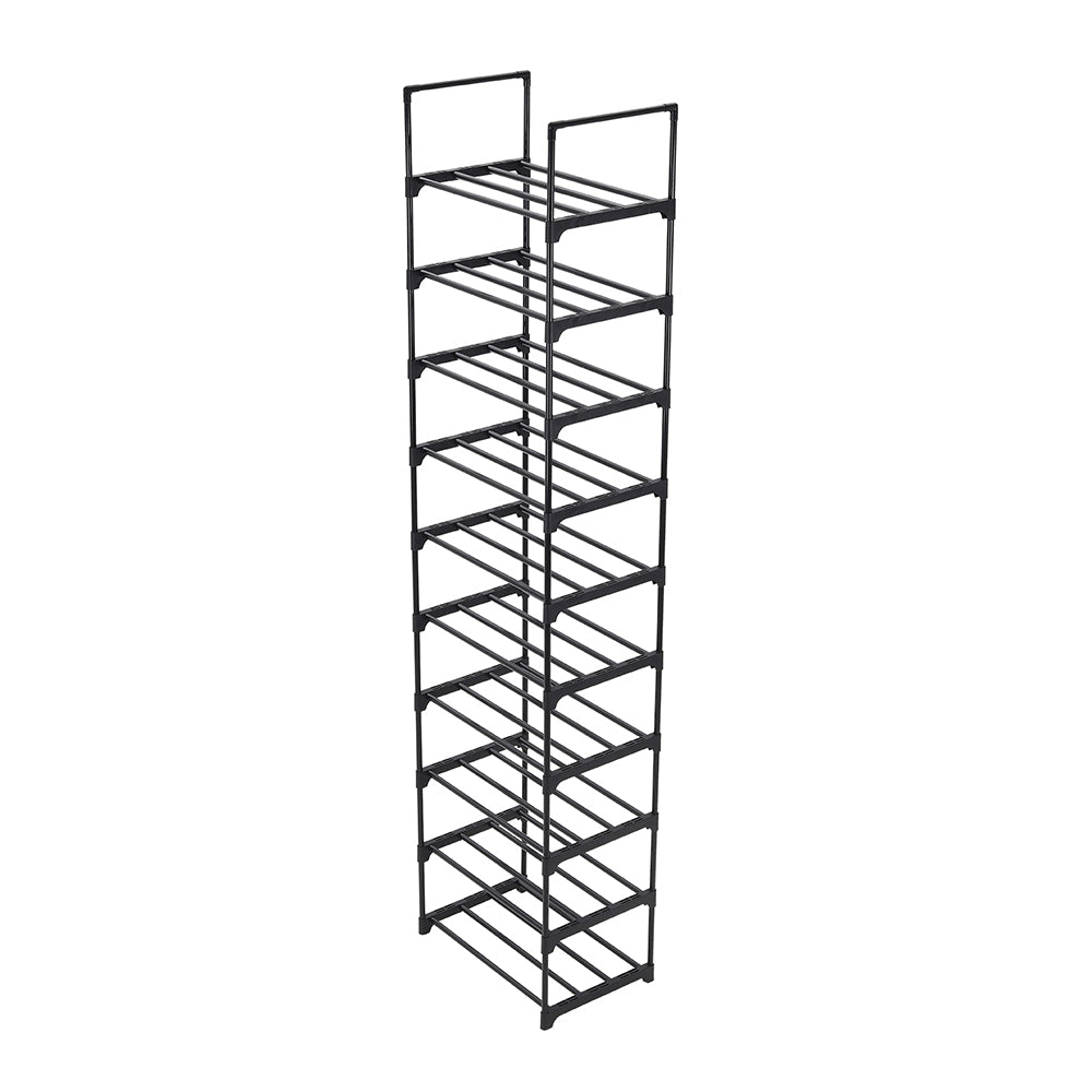10 Tier Customizable Metal Shoe Rack