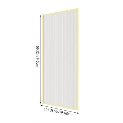 Fixed Framed Over Bath Shower Screen