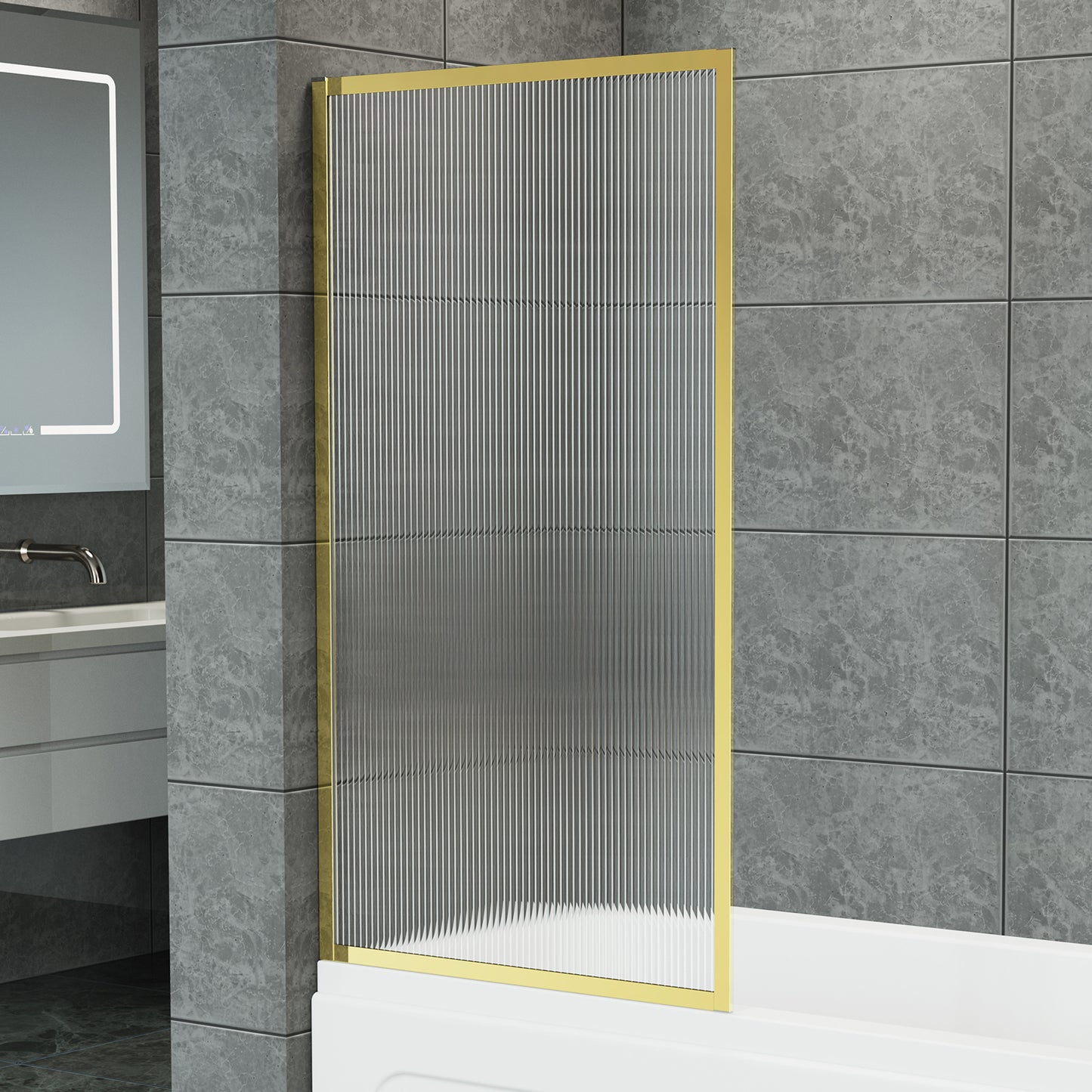 Fixed Framed Over Bath Shower Screen