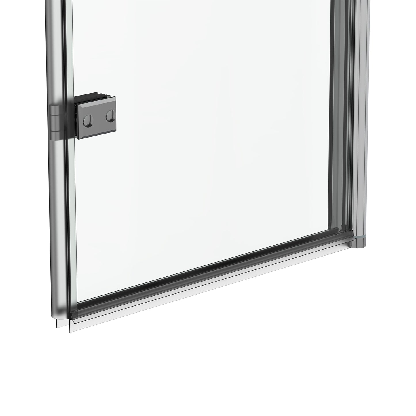 180 Degree Rotation 2-Section Hinged Over Bath Shower Screen