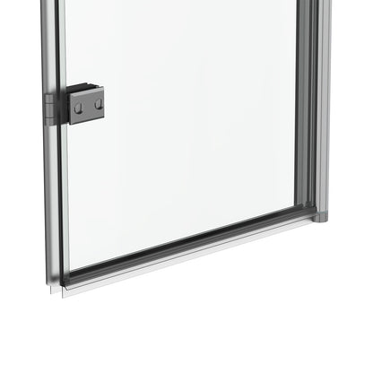 180 Degree Rotation 2-Section Hinged Over Bath Shower Screen