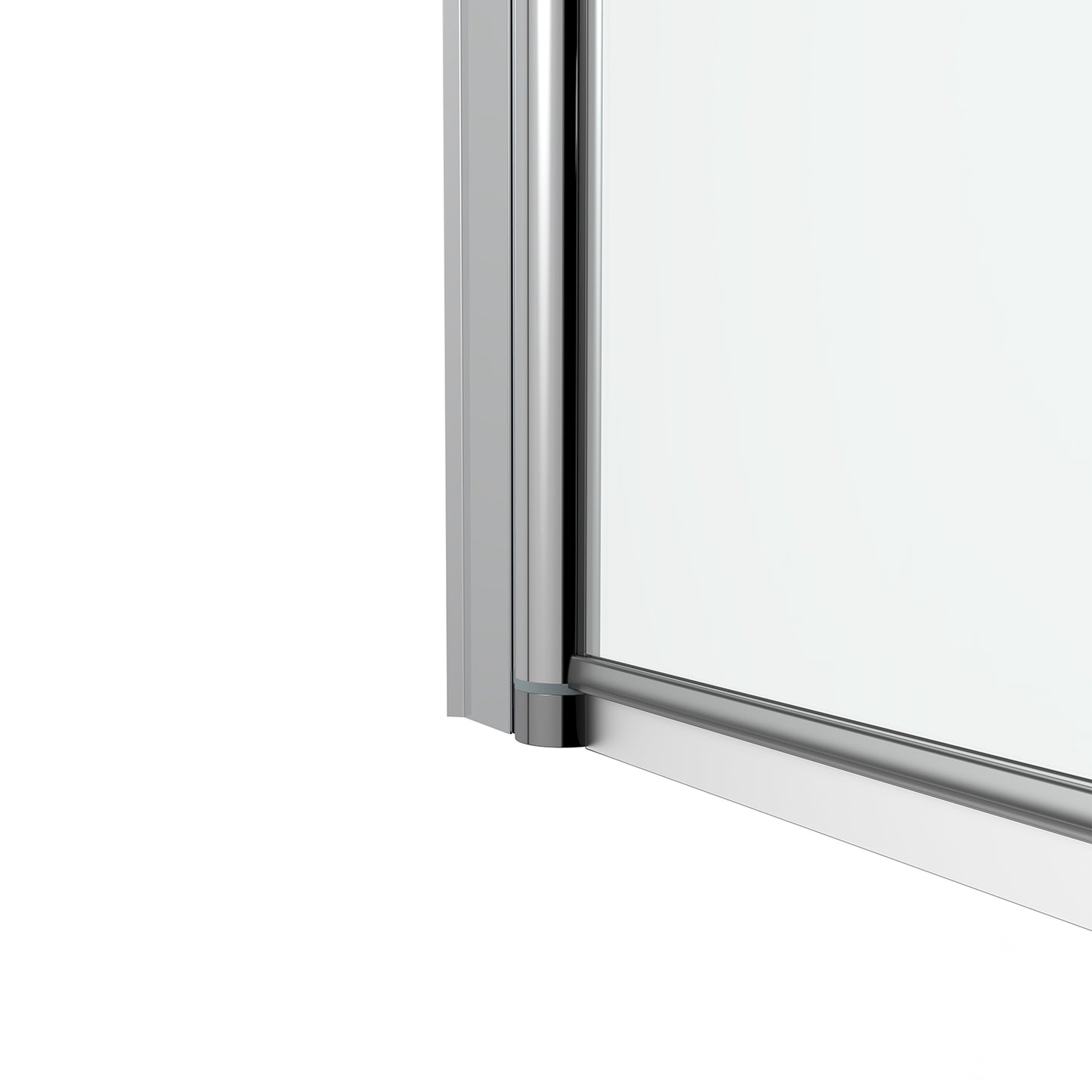 180 Degree Rotation 2-Section Hinged Over Bath Shower Screen