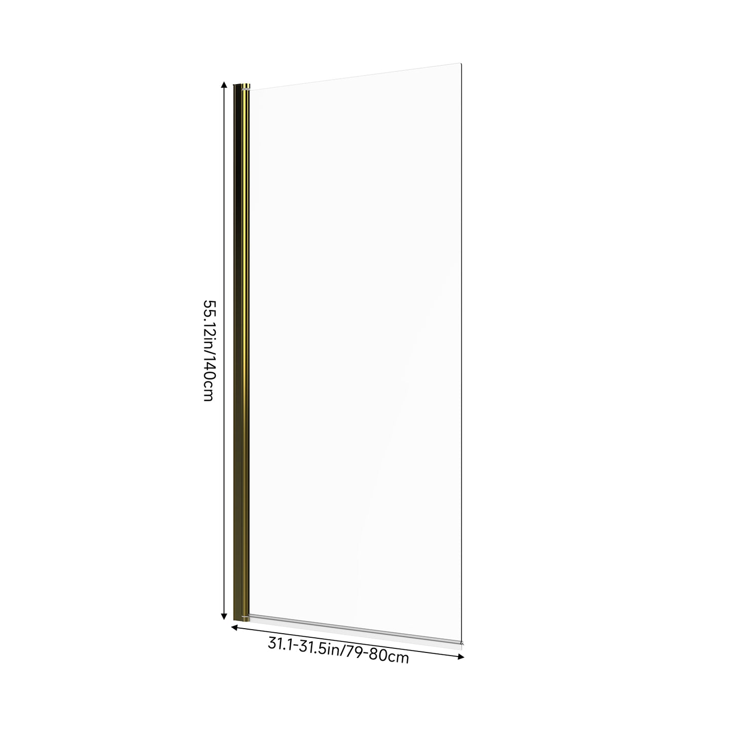 180 Degree Rotation Over Bath Shower Screen
