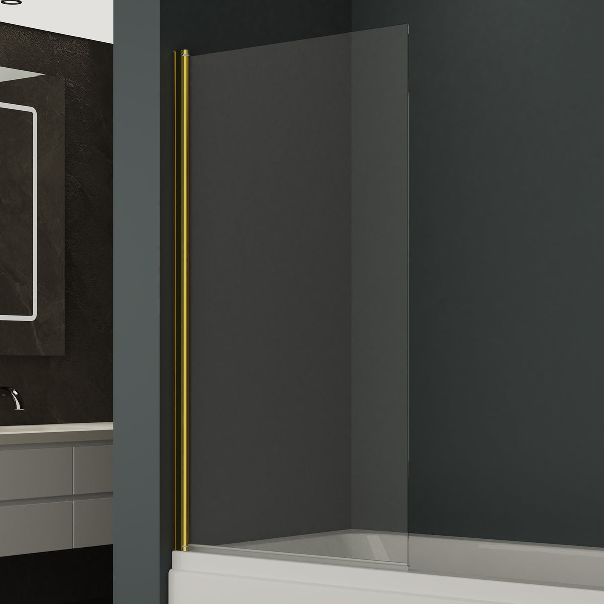 180 Degree Rotation Over Bath Shower Screen