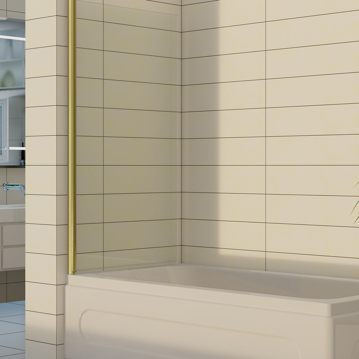 180 Degree Rotation Over Bath Shower Screen