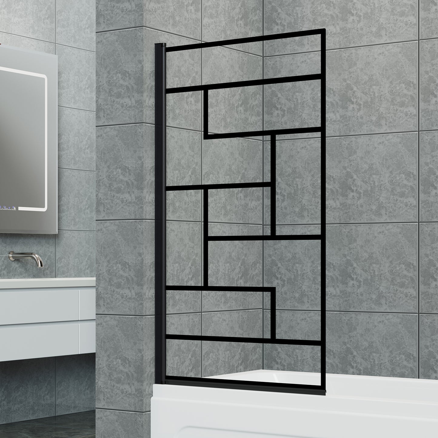 180 Degree Rotation Over Bath Shower Screen