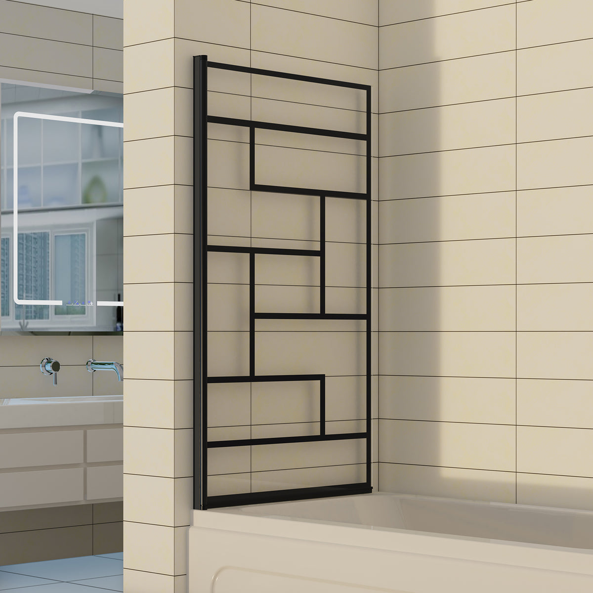 180 Degree Rotation Over Bath Shower Screen