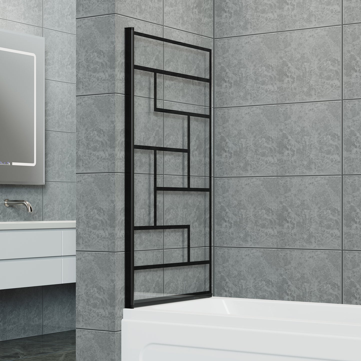 180 Degree Rotation Over Bath Shower Screen