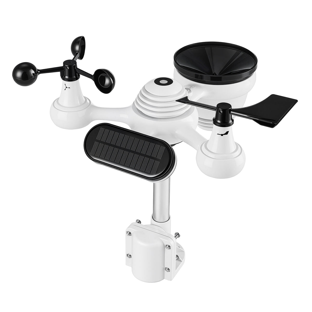 Wifi Colour Digital Weather Station with 7-in-1 Solar-Powered Outdoor Sensor