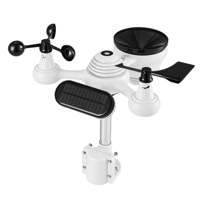 Wifi Colour Digital Weather Station with 7-in-1 Solar-Powered Outdoor Sensor