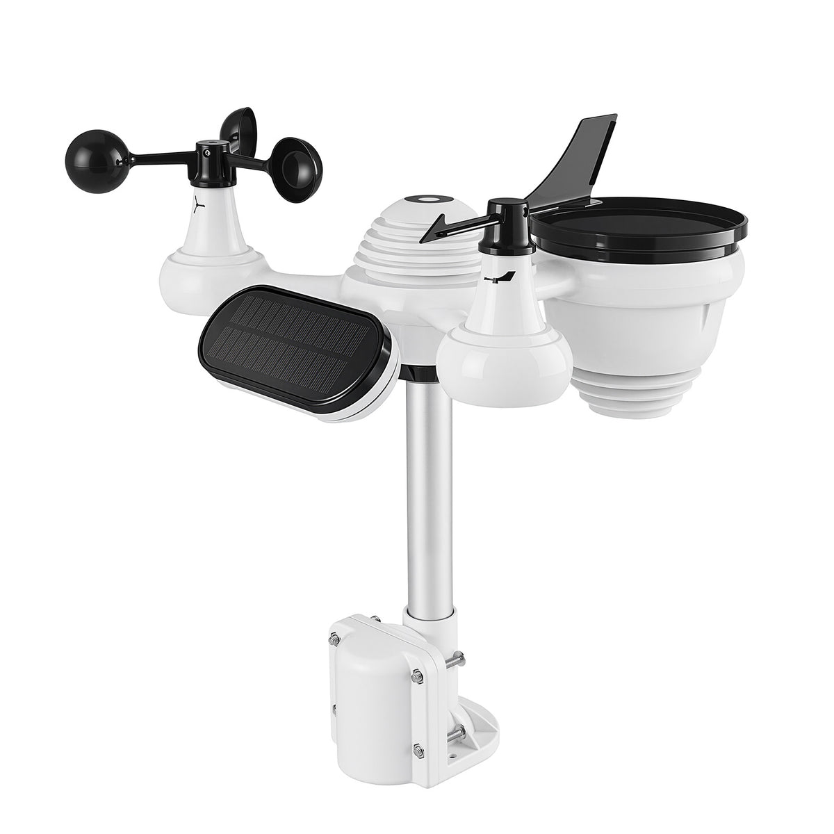 Wifi Colour Digital Weather Station with 7-in-1 Solar-Powered Outdoor Sensor