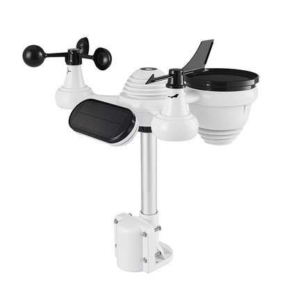 Wifi Colour Digital Weather Station with 7-in-1 Solar-Powered Outdoor Sensor