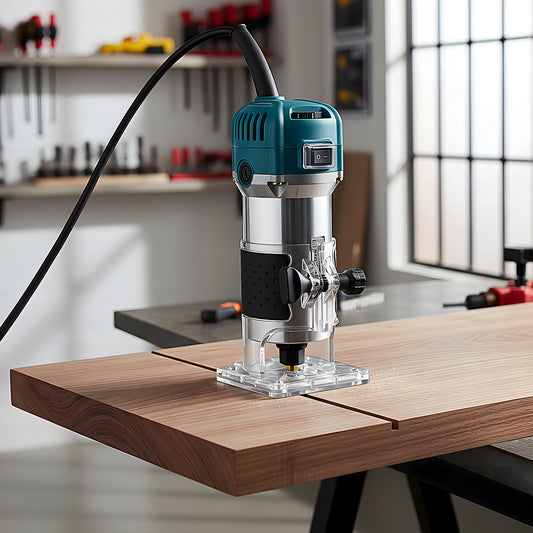 800W 6-Speed Electric Wood Router with Router Bits Set
