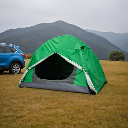 Portable Camping Tent with Detachable Top Cover