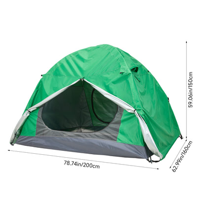 Portable Camping Tent with Detachable Top Cover