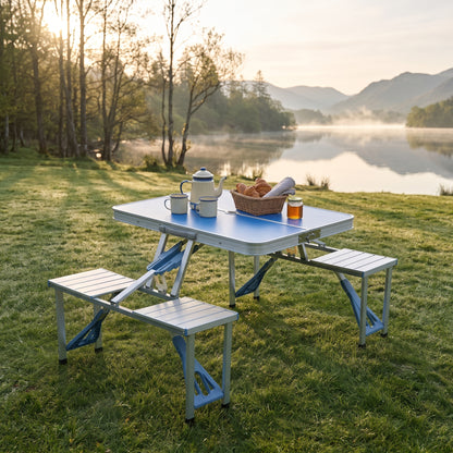 Portable Folding Camping Table & Chair Set