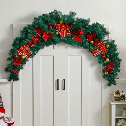 Artificial 180cm Classic Christmas Swag for Front Door Decor