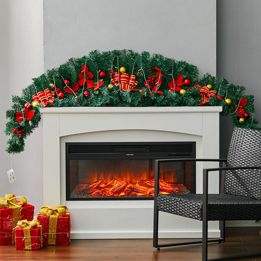 Artificial 180cm Classic Christmas Swag for Front Door Decor