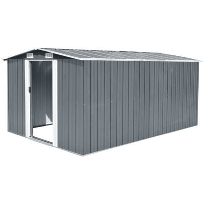 10 x 12 ft Metal Garden Storage Shed with Apex Roof