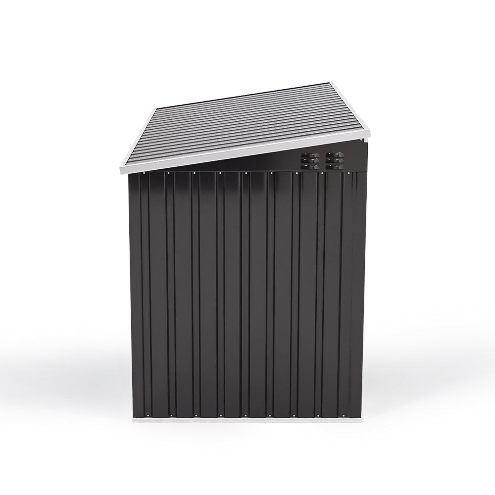Black/Green/Grey Steel Lockable Garden Bicycle Storage Shed