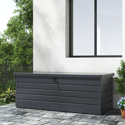600L Metal Lockable Waterproof Garden Storage Box