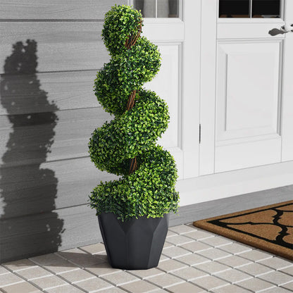Artificial Topiary Spiral Boxwood Tree