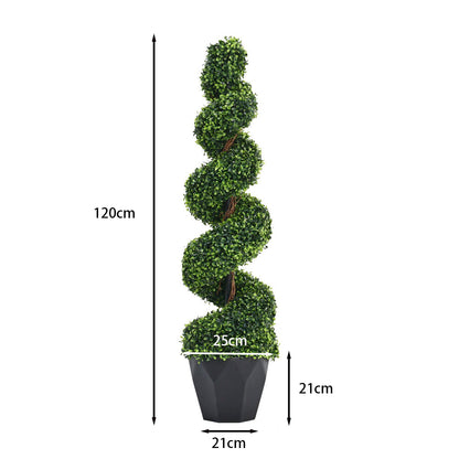 Artificial Topiary Spiral Boxwood Tree