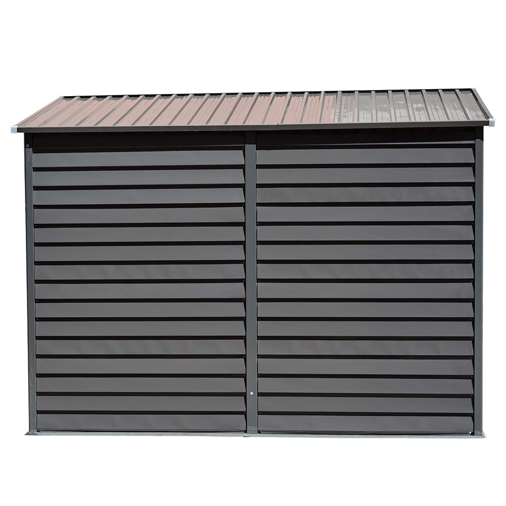 4.6x9FT Wide Outdoor Lockable Steel Storage Shed