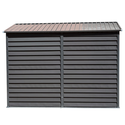 4.6x9FT Wide Outdoor Lockable Steel Storage Shed