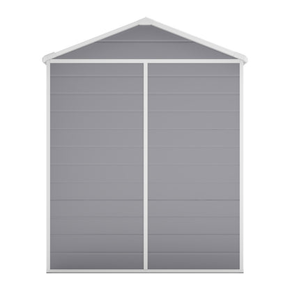 6 x 4.4 ft Plastic Garden Storage Shed with Apex Roof & Double Doors