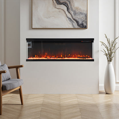 50 inch Recessed/Freestanding Electric Fireplace