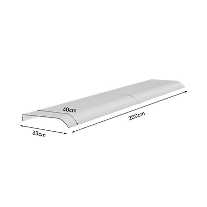 33CM W PET Frosted Rain Shelter