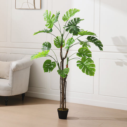Artificial Monstera Deliciosa Tree in Pot for Decoration