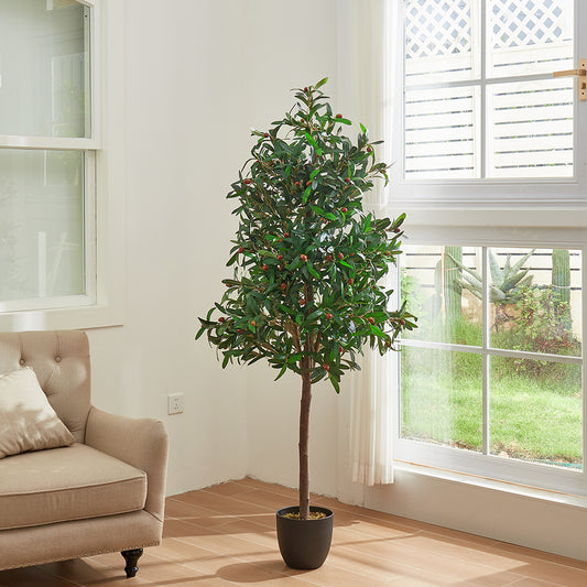 Artificial Olive Tree Decorative Plant in Planter