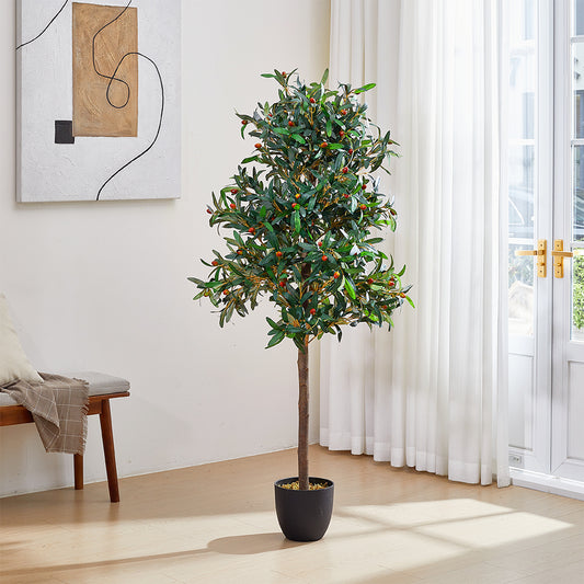 Artificial Olive Tree Decorative Plant in Planter