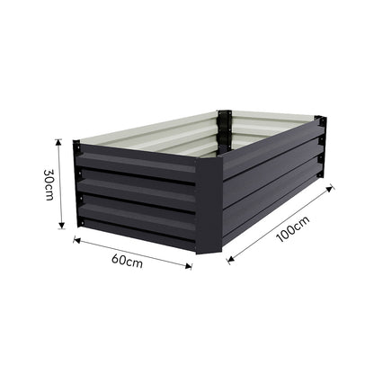 Galvanized Steel Raised Garden Bed Planter Box