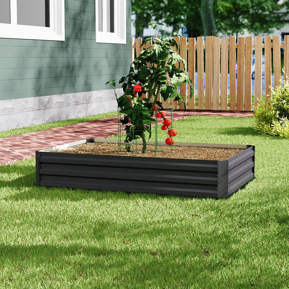 Galvanized Steel Raised Garden Bed Planter Box
