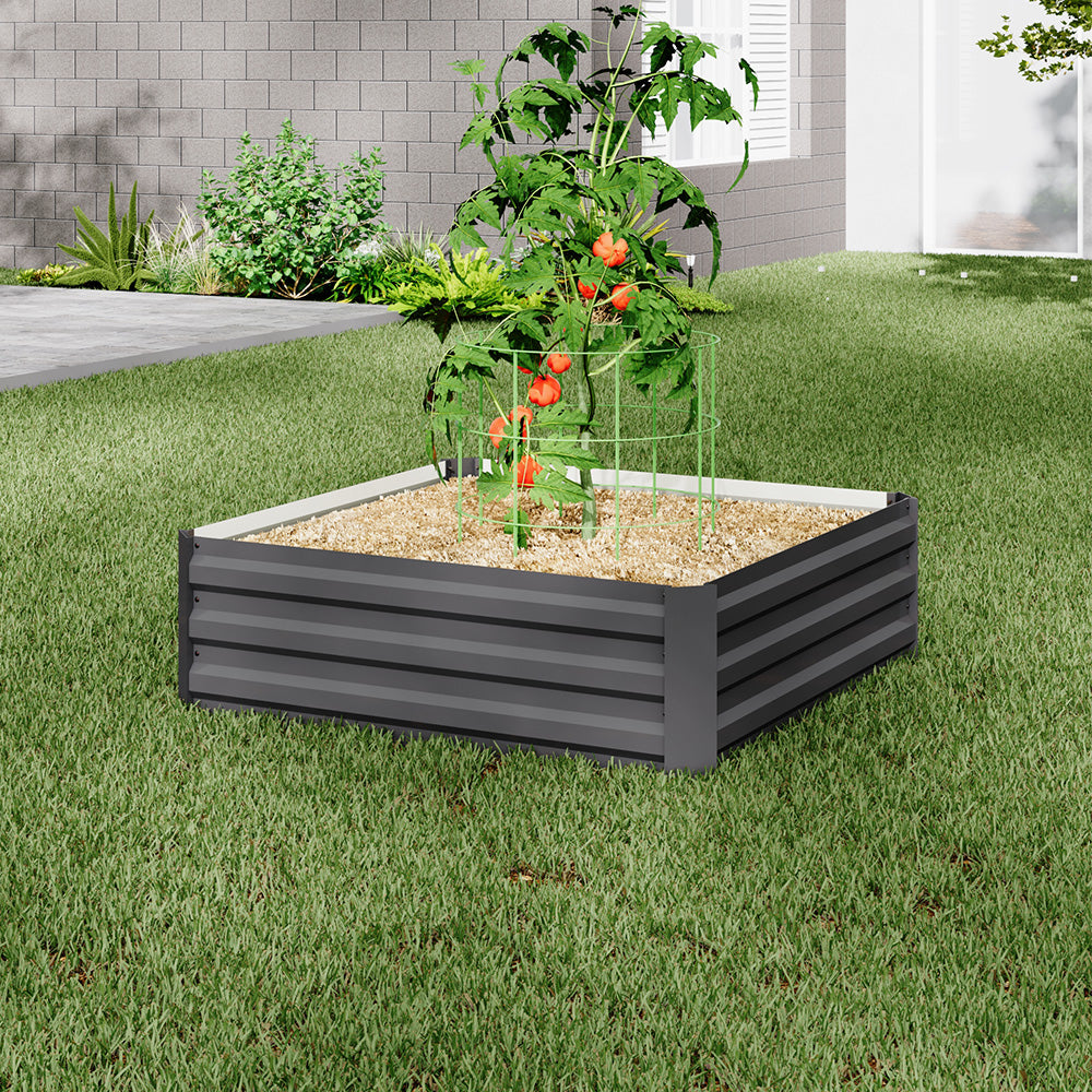 Galvanized Steel Raised Garden Bed Planter Box