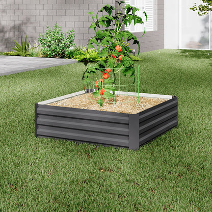 Galvanized Steel Raised Garden Bed Planter Box
