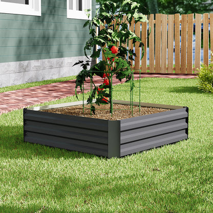 Galvanized Steel Raised Garden Bed Planter Box