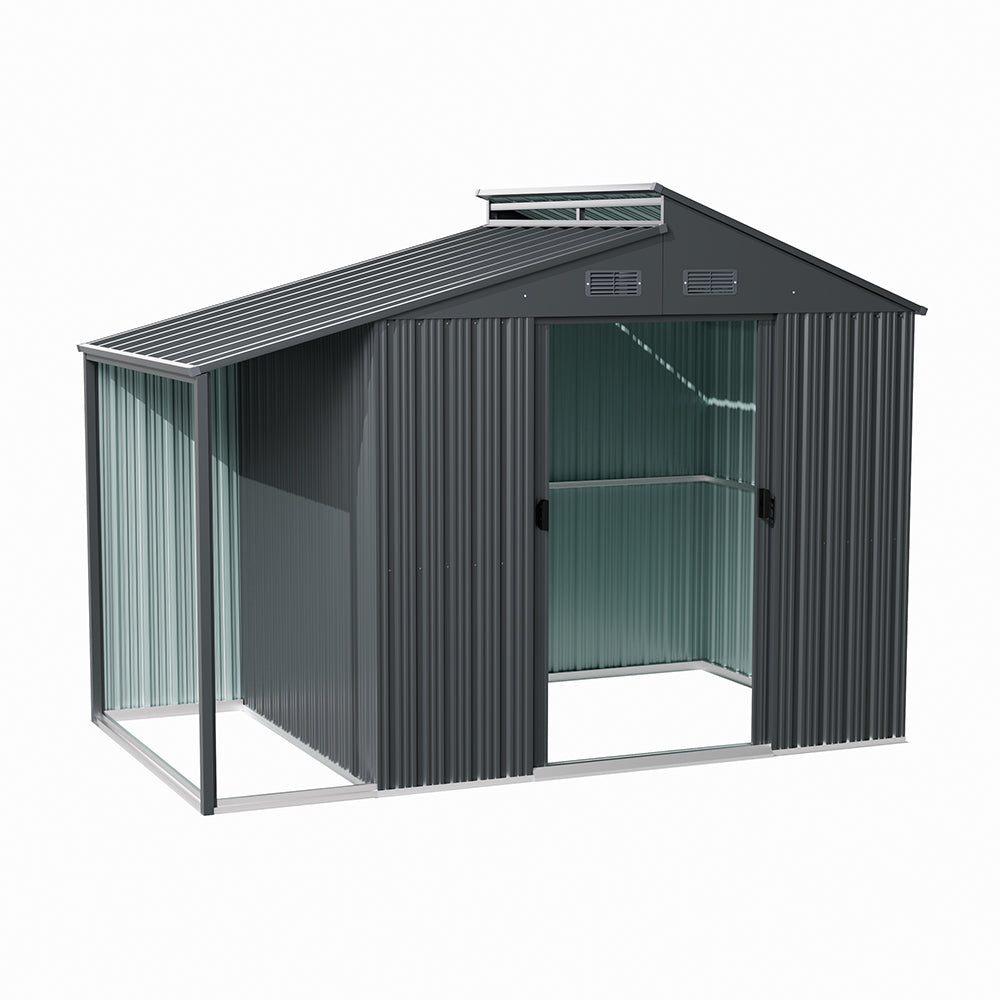 Outdoor Galvanized Steel Storage Shed