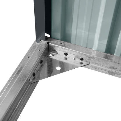 Outdoor Galvanized Steel Storage Shed