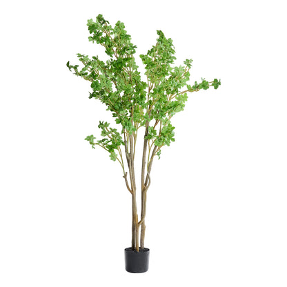 Artificial Enkianthus Tree Potted Plant Home Decoration